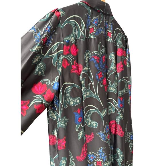 Chico’s Plus Satin‎ Scroll Print Button Front Shirt Dress Pockets Size 18 - Picture 11 of 11